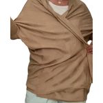 Alfani Womens Poncho Wrap Size M Novel Beige Open Shawl Cardigan Relaxed Fit NWT Photo 5