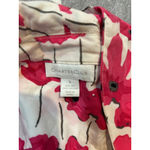 Charter Club  Sleeveless Floral Blouse‎ w/ Tie White Pink Size 6 Photo 3