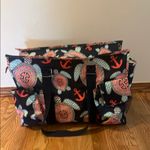 Red and Blue Versatile Tote Bag with Dual Handles Photo 2