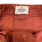Marine layer  Avery Mini Button Up Skirt, Brick Red/Salmon Photo 6