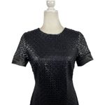 Diane Von Furstenberg  Black Lace Shimmer Cindy Cocktail Dress Evening Mini 6 Photo 5