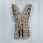 Anthropologie Love the Label Floral Ruffle Mini Dress NWT size medium‎ Photo 3