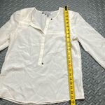 Jennifer Lopez  Women's See Through‎ Cream Long Sleeve Blouse Size XS Photo 7