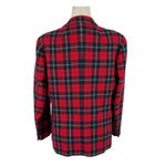 Pendleton Vintage 60'S 100% Virgin Wool Red Plaid Single Breasted Blazer Small Photo 2