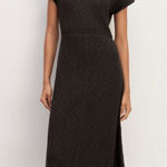 Everlane The Rib Knit Cap Sleeve Midi Sweater Dress Size Large Photo 0