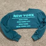 Cropped blue new york sweatshirt Size XL Photo 1