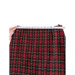 Boston Proper  Holiday Red Plaid Boucle Skirt Size 12 NEW NWOT Photo 5