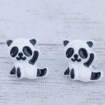 Panda? Stud Earrings Dainty Photo 0
