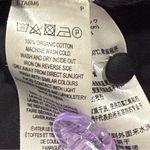 French Connection  Poplin Mini Dress Organic Cotton Puff Short Sleeve Black Small Photo 11