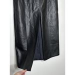 Free People NWT Faux Leather City Slicker Vegan Maxi Skirt Womens Black Size 8 Photo 5