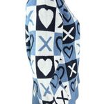 Studio Park X Courtney Khondabi Heart Sweater Blue Small Valentine Winter Photo 8