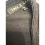 Rock N Karma One Size Black Fringe Poncho Beaded Embellished Overlay Cover Up Photo 3