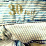 J.Crew  || Blue/ white striped toothpick jeans (30 tall) Photo 5