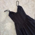 House Of CB NWOT  Lova Black Corset Maxi Ball Gown Dress sz M Photo 4