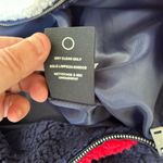 UGG  Annalise Teddy fleece jacket full zipper navy blue Size Small Photo 3