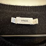 Vince  Maroon‎ Colorblock Wool Cashmere Zip Sweater small Photo 2