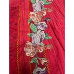 Pink Striped Dress‎ XL Floral Embroidery Butterfly Sleeveless Casual Cute Photo 4