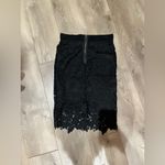 Haute Monde Black Lace Pencil Skirt Photo 3