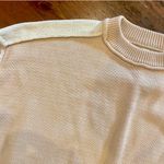 Boutique Together Women's Soft Cream and Pale Pink Slouchy Sweater Photo 1