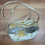 Sharif Vintage Summer Ocean Seashell Leather Patchwork Crossbody Bag Made in USA Photo 3