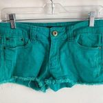 Forever 21 Teal Cutoff Denim Shorts Photo 0