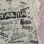 Walt World Disney Park Italia Amore white graphic cotton T-shirt, size M Photo 13