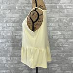 Maurice's  Yellow Solid Peplum Tank Top Photo 1