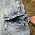 Gap NEW  Easy Jean Women's Medium Cargo High Rise Blue Denim Drawstring Ankle Photo 5