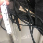 Steve Madden women’ black Sophie tie around open toed heels Photo 5