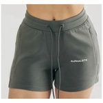Alphalete  Women's Essential Core Shorts Charcoal Gray Drawstring Pockets Stretch Photo 0