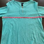Focus Casual Life Turquoise Textured Quarter Zip Pullover Shirt Women S Cruise Blue Photo 7