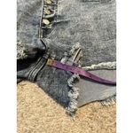 EXPRESS Women's Button Fly Shorts Denim Blue Hi-rise Shortie 6 Photo 1