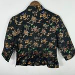 Frederick's of Hollywood Frederick's Hollywood Brocade Jacket Women 6 Black Gold Floral Y2K Whimsigoth Photo 1