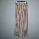 Flying Tomato A. Calin L Whimsical Wide Leg Orange Striped Pants Photo 2