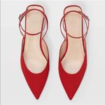 Club Monaco  Club Ambrah Low-heel In Red Flats Size US 6 EU 36 ITALY‎ Photo 1
