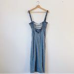 Free People  Lucinda Plaid Womens Midi Dress Indigo Photo 10