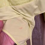 EXPRESS  Neon Yellow Satin Jacquard Balloon Sleeve Bodysuit, S NWT Photo 4