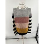 John + Jenn Womens Size Small Multi Color Striped Knit Crew Neck Sweater Photo 8
