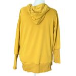 Mustard Yellow Snap Collar Hoodie Women's Size XL Classic Sweatshirt Alternative Photo 2