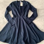 American Apparel  Deep V-Neck Skater Dress Navy Size S Photo 2