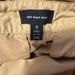 Who What Wear TAPERED PANTS KHAKI SIZE 8 JOGGER STYLE PLEATED FRONT Photo 2