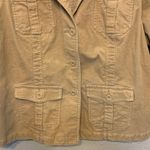 ELiSABETH women's corduroy jacket sz 1x fall winter career office streetwear Tan Photo 3