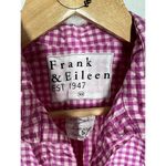 Frank & Eileen  XS Barry Plaid Crinkle Button Down Top Pink Photo 1