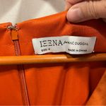 Mac Duggal  NWT pumpkin spice sexy satin puff sleeve mini ruffle dress faux wrap Photo 8