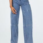 Princess Polly Calcetto Wide Leg High Waist Denim Jean Size 4 Photo 1