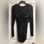 Area Stars Jersey Ruched Mini Dress Size Large Black Photo 2
