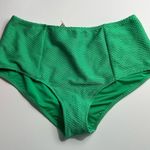 Aerie • NWT Green Jacquard Women's Swimwear High Waisted Bottom Photo 4