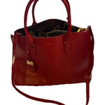 Ralph Lauren Lauren  Women’s Newbury Red Double-Zip Satchel Tote Purse Photo 0