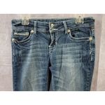 Vanity Women’s Low Rise Curvy Bootcut Stretch Jeans, Medium Wash, Size 28x31" Blue Photo 1