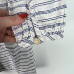 J.Crew Striped Gauze Cotton Embroidered Tunic Top Boho Size XS GUC L1756 Photo 9